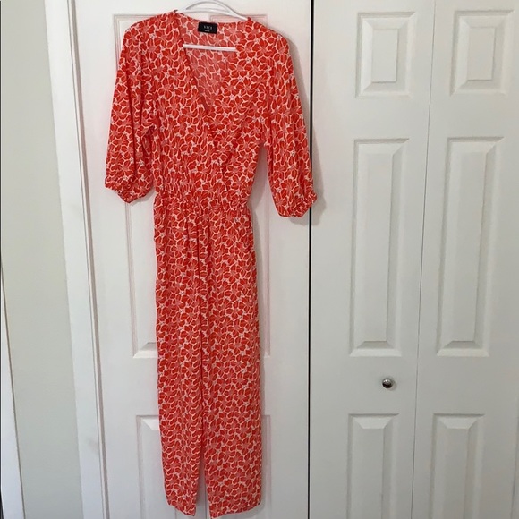 Vici Red Floral Jumpsuit - Picture 4 of 4